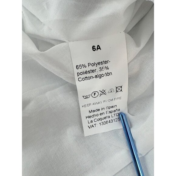 La Coqueta Blue Floral Smocked Girls Dress Sz 6 NWT - Picture 6 of 11